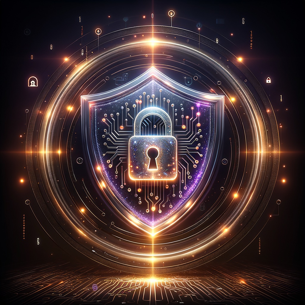 Digital shield representing enterprise-grade cybersecurity protection