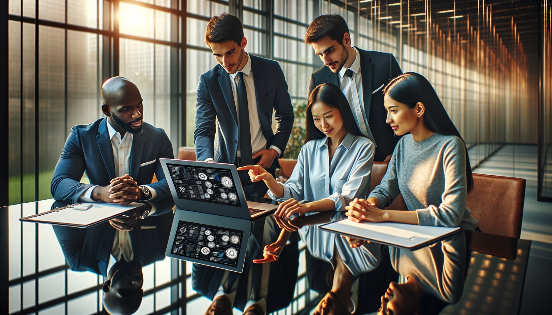 Thunder Tech cybersecurity team collaborating on security operations and strategy